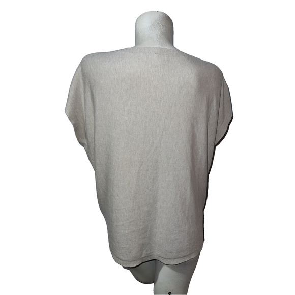 Top Women's Size XL/1X Beige Firefly Drop Sleeve Knit Pullover Shirt Blouse Soft - Picture 5 of 7